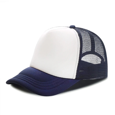 Chiếc mũ thùng xe tải bằng bọt tùy chỉnh với vương miện hồ sơ Unisex 5 Panel Mesh Hat