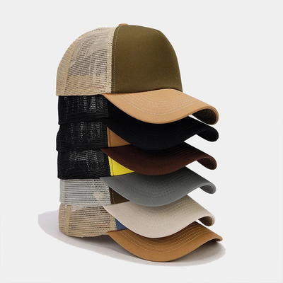 Oem chất lượng cao bán buôn lưới Trucker Cap 5 Panel đơn giản trở lại Trucker mũ tùy chỉnh Gorras lưới mũ
