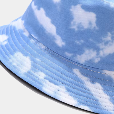Oem 100% Cotton Summer Beach Reversible Bucket Hat Cap chất lượng cao Custom hai mặt người đánh cá mũ