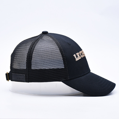 Đen 6 Panel Mesh Trùm xe tải Glitter Trùm xe tải chất lượng cao thời trang Sequins thêu Trùm xe tải