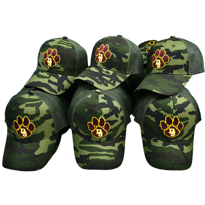 Green Mesh Trucker Hat Custom 6 Panel Gorra Trucker Cap với Logo thêu