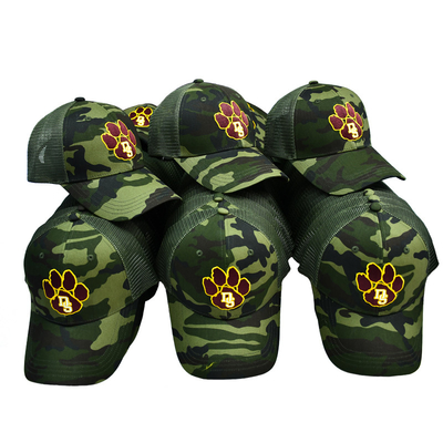 Green Mesh Trucker Hat Custom 6 Panel Gorra Trucker Cap với Logo thêu
