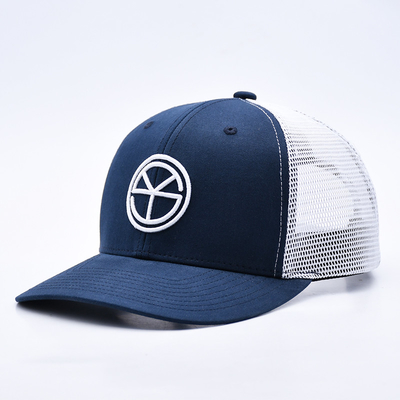 BSCI OEM Logo tùy chỉnh thêu Richardson Trucker Hat Mesh Snap Back Gorras 6 Panel Trucker Cap