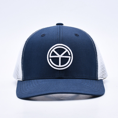 BSCI OEM Logo tùy chỉnh thêu Richardson Trucker Hat Mesh Snap Back Gorras 6 Panel Trucker Cap