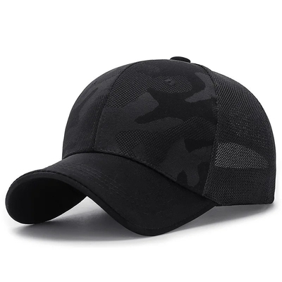 chất lượng cao người đàn ông Trucker mũ nhà sản xuất bán buôn Camo ngụy trang cong cạnh lưới mũ