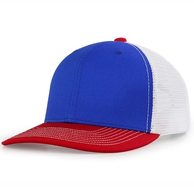 Logo thêu tùy chỉnh tùy chỉnh 6 bảng bông xe tải Cap với Snapback nhựa