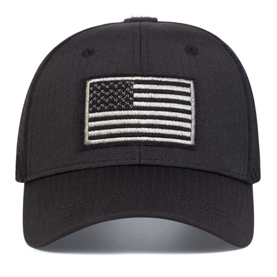 Đặt hàng được thêu theo yêu cầu Xây dựng 6 tấm vải bông Twill Profile Trucker Cap với visor cong