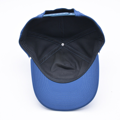 Đồ bán buôn Blue Rope Baseball Cap Custom Structured Embroidery Logo 5 Panel Golf Hat Gorras