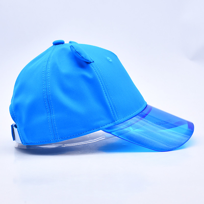 Nhà máy mũ Oem bán buôn chất lượng cao 5 bảng trẻ em bóng chày mũ tùy chỉnh minh bạch Pvc brim trẻ em bóng chày mũ