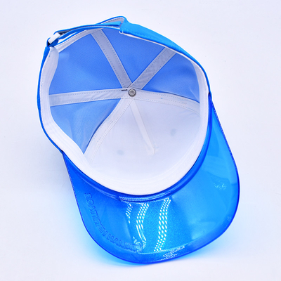 Nhà máy mũ Oem bán buôn chất lượng cao 5 bảng trẻ em bóng chày mũ tùy chỉnh minh bạch Pvc brim trẻ em bóng chày mũ