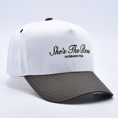 Unisex hai màu mũ bóng chày mũ Custom Gorras thêu Logo Snapback thể thao mũ bóng chày cho nam