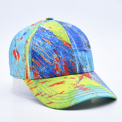 6 Panel Baseball Cap với Logo Profile in ấn và Visor cong