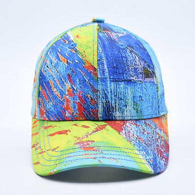 6 Panel Baseball Cap với Logo Profile in ấn và Visor cong