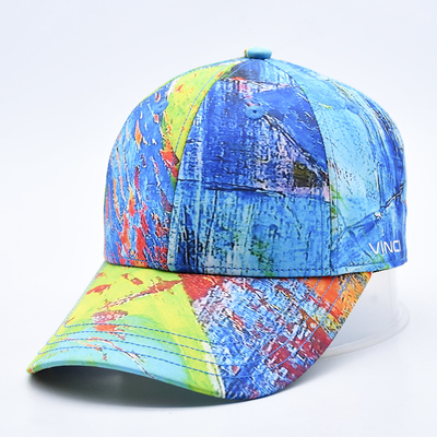 6 Panel Baseball Cap với Logo Profile in ấn và Visor cong