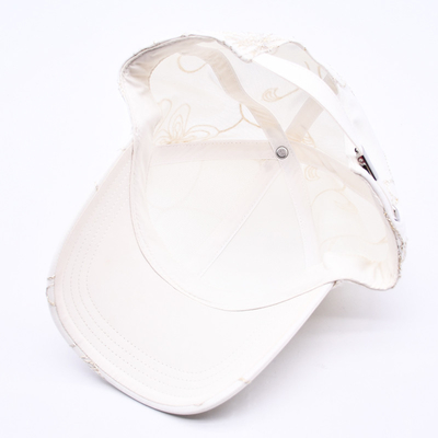 Phong cách Hip Hop Curved Brim Sports White Baseball Caps Wholesale Custom Baseball Hat được thêu