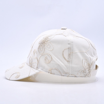 Phong cách Hip Hop Curved Brim Sports White Baseball Caps Wholesale Custom Baseball Hat được thêu