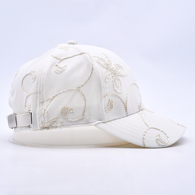 Phong cách Hip Hop Curved Brim Sports White Baseball Caps Wholesale Custom Baseball Hat được thêu