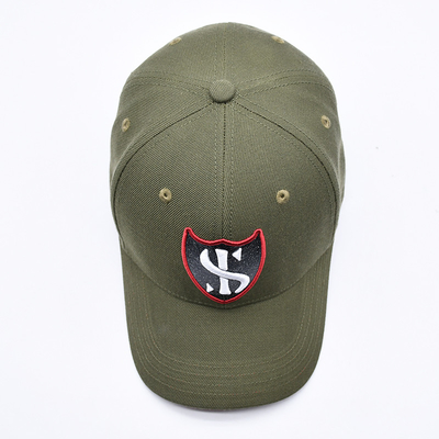 Custom Gorras Sports Supplier 6 Panel Green Baseball Cap chất lượng cao 3d thêu mũ bóng chày