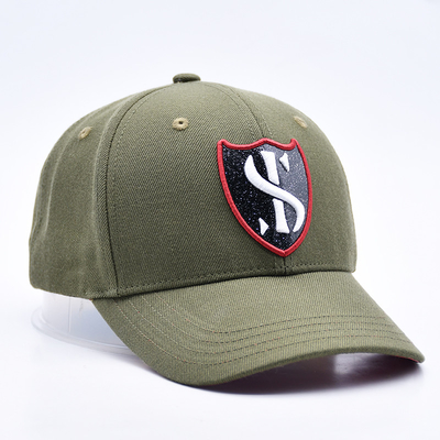 Custom Gorras Sports Supplier 6 Panel Green Baseball Cap chất lượng cao 3d thêu mũ bóng chày