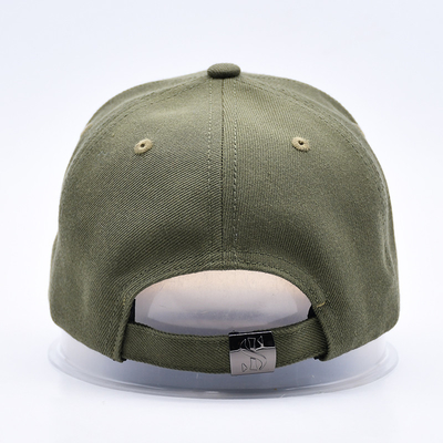 Custom Gorras Sports Supplier 6 Panel Green Baseball Cap chất lượng cao 3d thêu mũ bóng chày