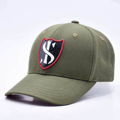 Custom Gorras Sports Supplier 6 Panel Green Baseball Cap chất lượng cao 3d thêu mũ bóng chày