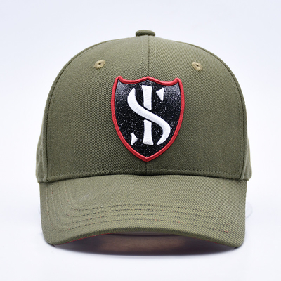 Custom Gorras Sports Supplier 6 Panel Green Baseball Cap chất lượng cao 3d thêu mũ bóng chày