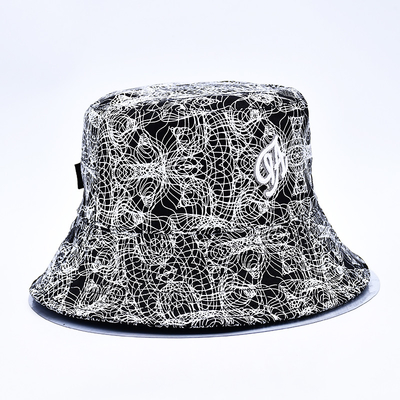Sublimation in bucket hat tùy chỉnh trên tất cả in bucket hat mẫu logo thêu cho phụ nữ