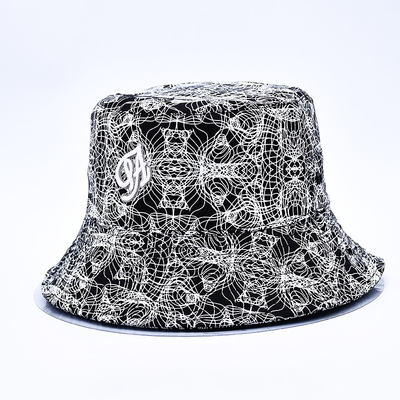 Sublimation in bucket hat tùy chỉnh trên tất cả in bucket hat mẫu logo thêu cho phụ nữ