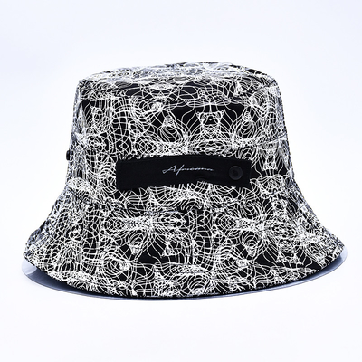 Sublimation in bucket hat tùy chỉnh trên tất cả in bucket hat mẫu logo thêu cho phụ nữ