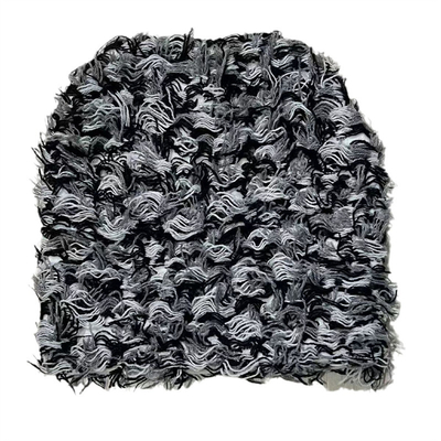 2024 New Hip Hop Balaclava Trầm cảm đan nát Mũi mặt nạ phụ nữ ngoài trời ngụy trang Vải lông vải trơn Trượt tuyết Balaclava Beanies Phụ nữ Đàn ông Mũi