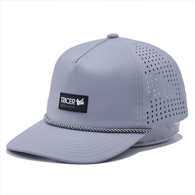 Màu tùy chỉnh khâu đường 5 Panel Baseball Cap với Logo đúc và thiết kế có cấu trúc