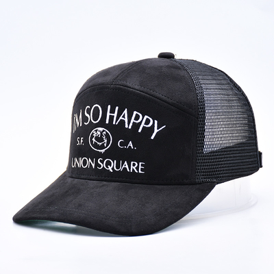 7 Panel Đen Suede Panel Trùm xe tải chất lượng cao Cap lưới tùy chỉnh Bìa thêu Velvet Trùm xe tải