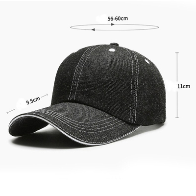 Nắp củng cố 6 tấm mũ bóng chày với vương miện cao cấp và thiết kế không cấu trúc