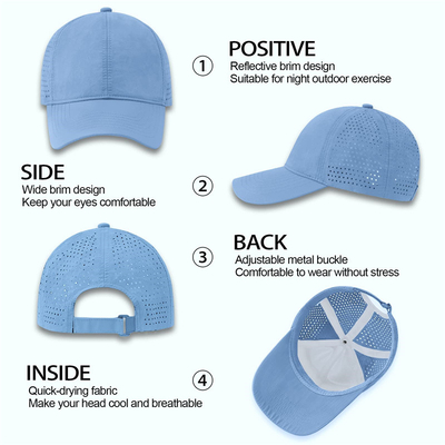 Cao chất lượng bông polyester 6 bảng thể thao nhanh khô bóng chày mũ xe tải điều chỉnh Snapback bóng chày mũ