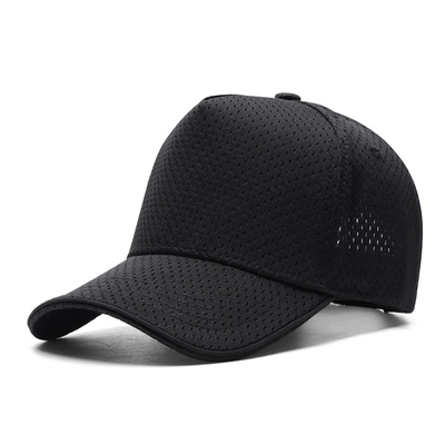 Custom 5 Panel Mesh Baseball Cap ngoài trời Hít thở cao Crown Blank Trucker Mesh Hat