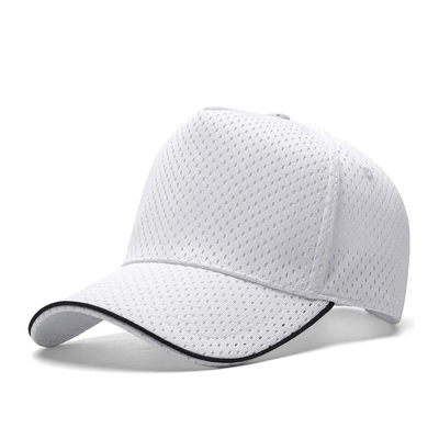 Custom 5 Panel Mesh Baseball Cap ngoài trời Hít thở cao Crown Blank Trucker Mesh Hat