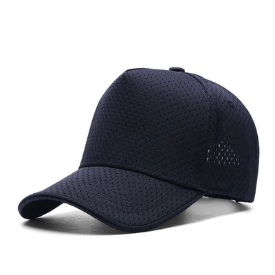Custom 5 Panel Mesh Baseball Cap ngoài trời Hít thở cao Crown Blank Trucker Mesh Hat