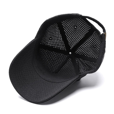 Custom 5 Panel Mesh Baseball Cap ngoài trời Hít thở cao Crown Blank Trucker Mesh Hat