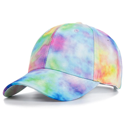 Custom Fashion Hip Hop 6 Panel Tie Dye Baseball Hat Cap High Crown Irregular Print Baseball Hats (Tấm mũ bóng chày không chính xác)