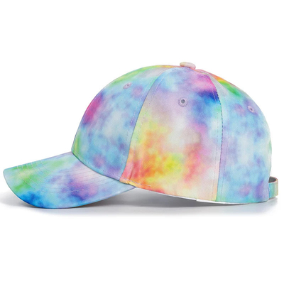Custom Fashion Hip Hop 6 Panel Tie Dye Baseball Hat Cap High Crown Irregular Print Baseball Hats (Tấm mũ bóng chày không chính xác)