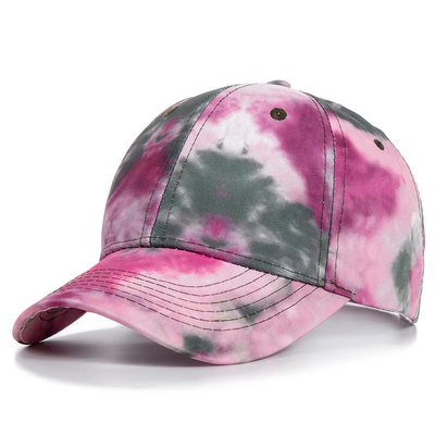 Custom Fashion Hip Hop 6 Panel Tie Dye Baseball Hat Cap High Crown Irregular Print Baseball Hats (Tấm mũ bóng chày không chính xác)