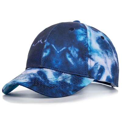 Custom Fashion Hip Hop 6 Panel Tie Dye Baseball Hat Cap High Crown Irregular Print Baseball Hats (Tấm mũ bóng chày không chính xác)