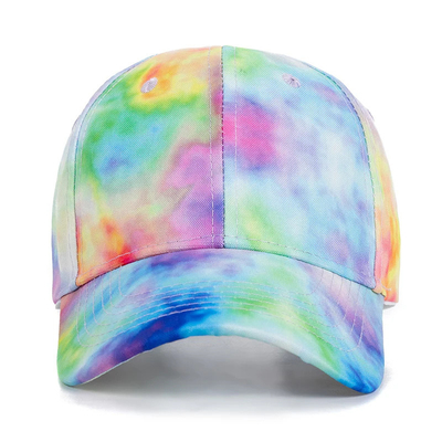 Custom Fashion Hip Hop 6 Panel Tie Dye Baseball Hat Cap High Crown Irregular Print Baseball Hats (Tấm mũ bóng chày không chính xác)