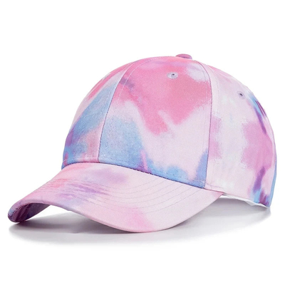 Custom Fashion Hip Hop 6 Panel Tie Dye Baseball Hat Cap High Crown Irregular Print Baseball Hats (Tấm mũ bóng chày không chính xác)