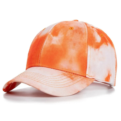 Custom Fashion Hip Hop 6 Panel Tie Dye Baseball Hat Cap High Crown Irregular Print Baseball Hats (Tấm mũ bóng chày không chính xác)