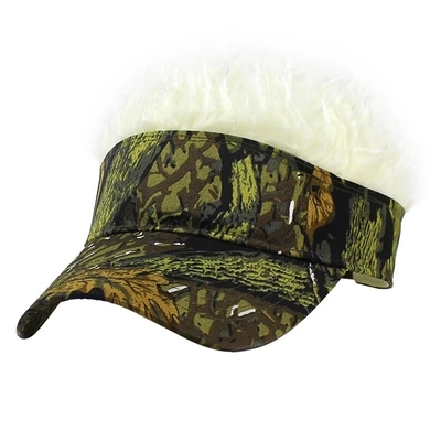New Men's Flair tóc nhọn mặt trời mặt nạ đẹp mũ golf màu sắc tóc giả đỉnh điều chỉnh mũ bóng chày