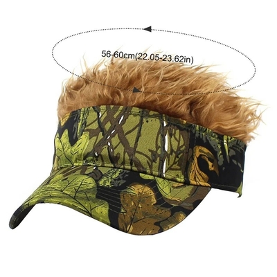 New Men's Flair tóc nhọn mặt trời mặt nạ đẹp mũ golf màu sắc tóc giả đỉnh điều chỉnh mũ bóng chày