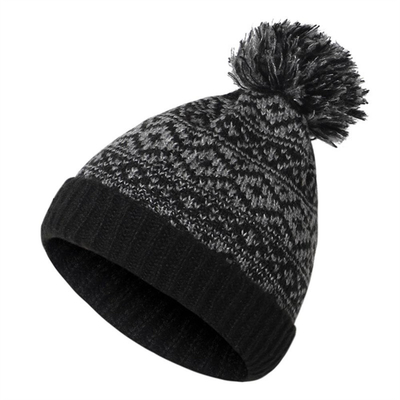 Mùa đông thương hiệu nữ lông Pom Poms Mũ đan đan của cô gái Mũ đậm phụ nữ Skullies Mũ đan