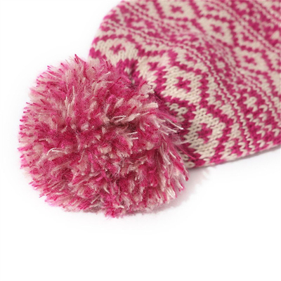 Mùa đông thương hiệu nữ lông Pom Poms Mũ đan đan của cô gái Mũ đậm phụ nữ Skullies Mũ đan
