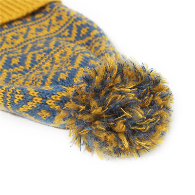 Mùa đông thương hiệu nữ lông Pom Poms Mũ đan đan của cô gái Mũ đậm phụ nữ Skullies Mũ đan